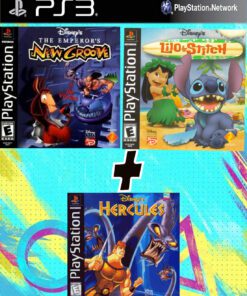 locuras del emperador + lilo stich + hercules PS3