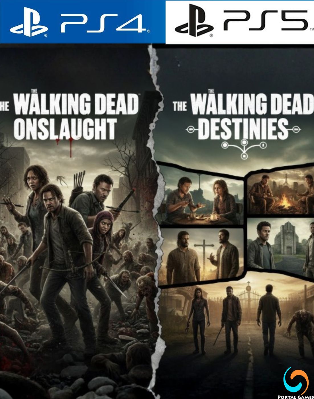 The walking dead onslaught + The walking dead destinies Ps4 Ps5